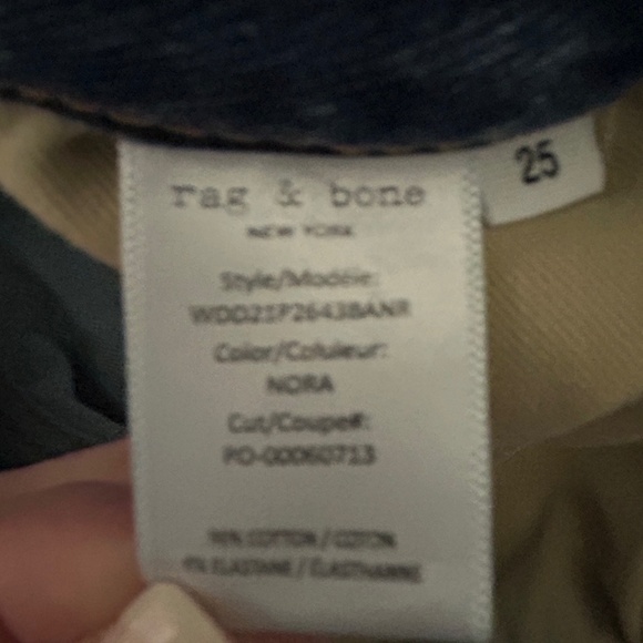 LIKE NEW! Women's Rag & Bone Nora Dre Low Rise Boyfriend Jeans - 25 - Picture 11 of 12